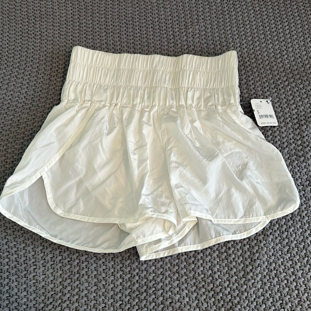 free people shorts, size small, white